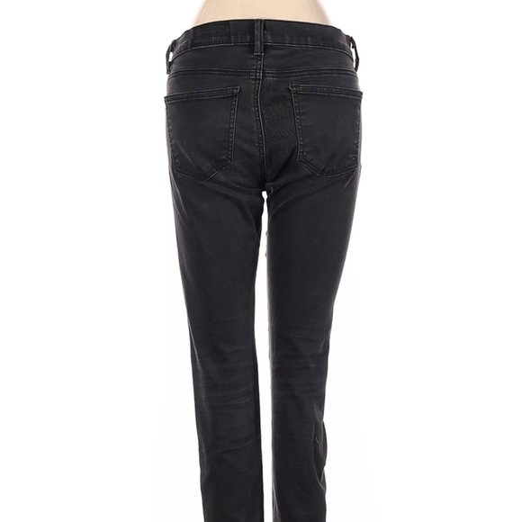 Siwy Jeans Black Skinny Leg Cut Mid Rise Waist Size 25 #171 - Picture 3 of 4